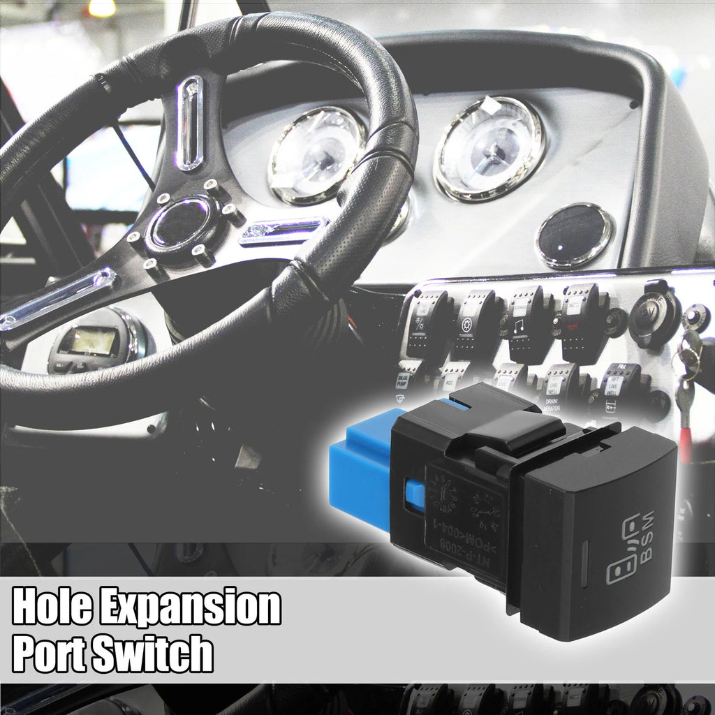 Hole Expansion Port Switch BSM Blind Spot Switch with Wire for Toyota (2005–2020)