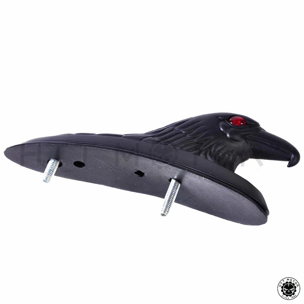 HTTMT Front Fender Eagle Head Ornament for Motorcycle (65mm, Black)