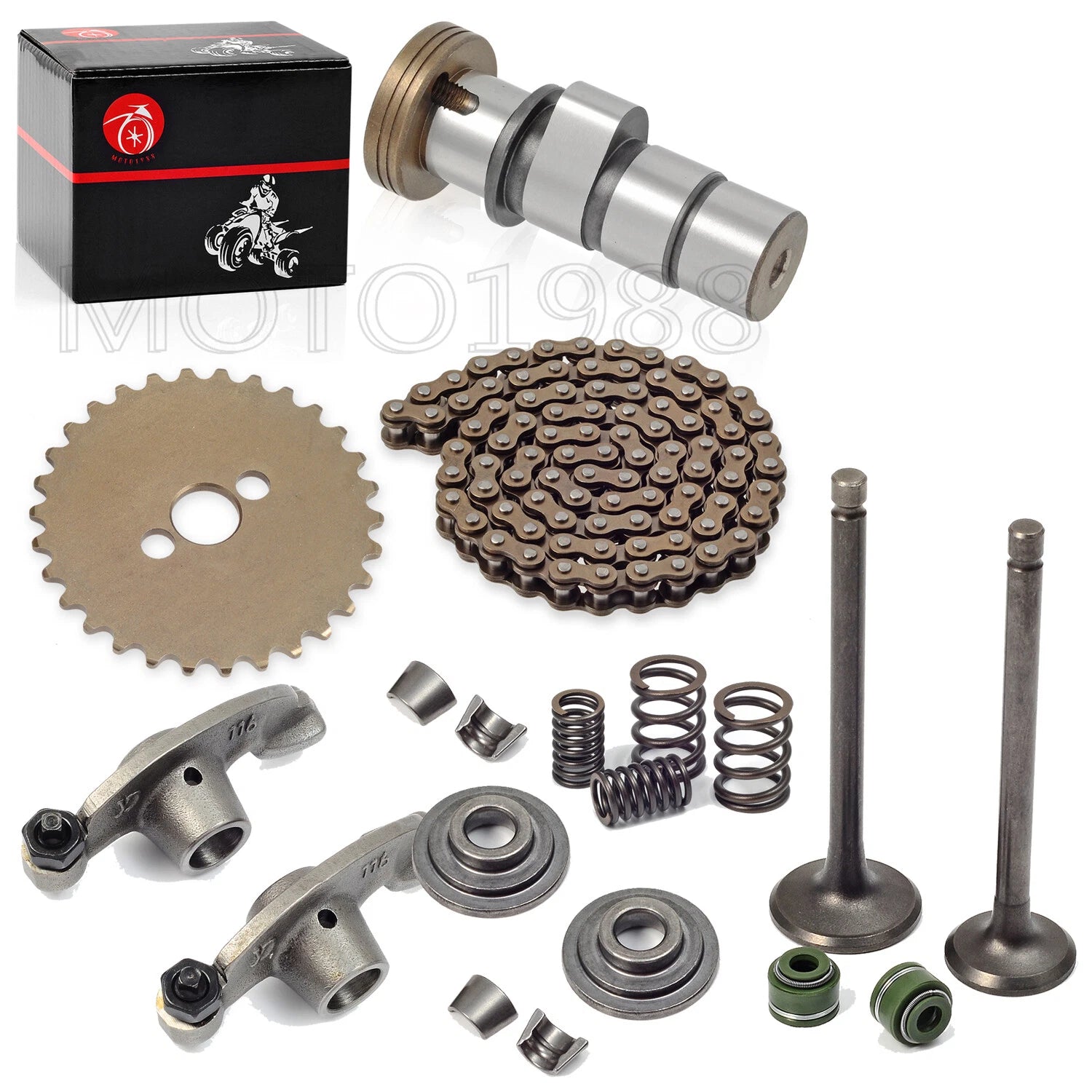 Rocker Arm Camshaft Sprocket 30T Chain Valves Kit for Honda XR100R CRF100F (2004–2023)