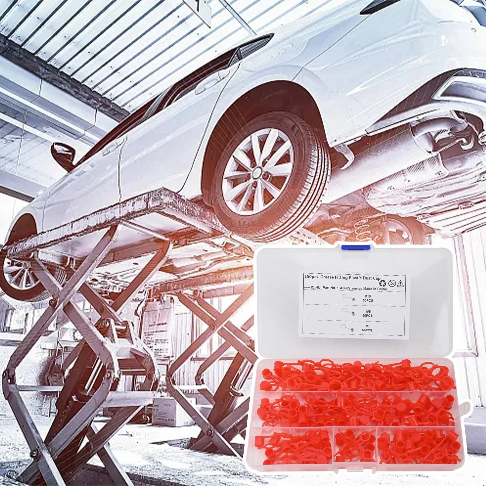 Set of 3 M6 M8 M10 Protective Caps for Easy Organization