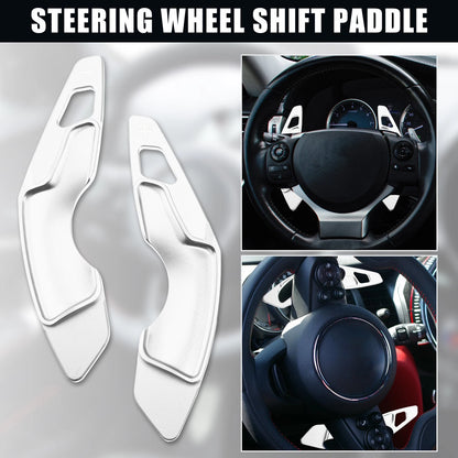 Steering Wheel Paddle Shifter Extension Silver Tone for Lexus IS350 IS250 (2014–2020)