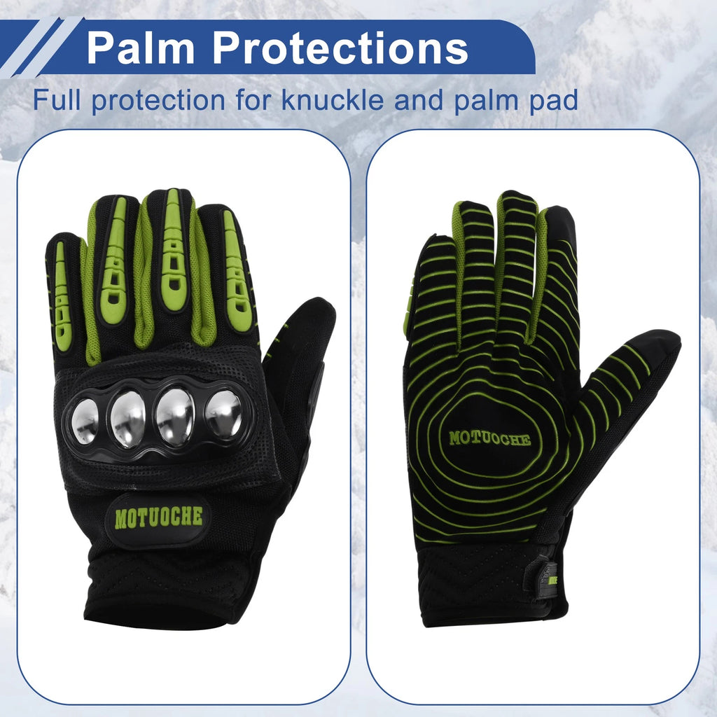 Men's Cycling Gloves Steel Shell Full Finger for Mountain Biking (—)