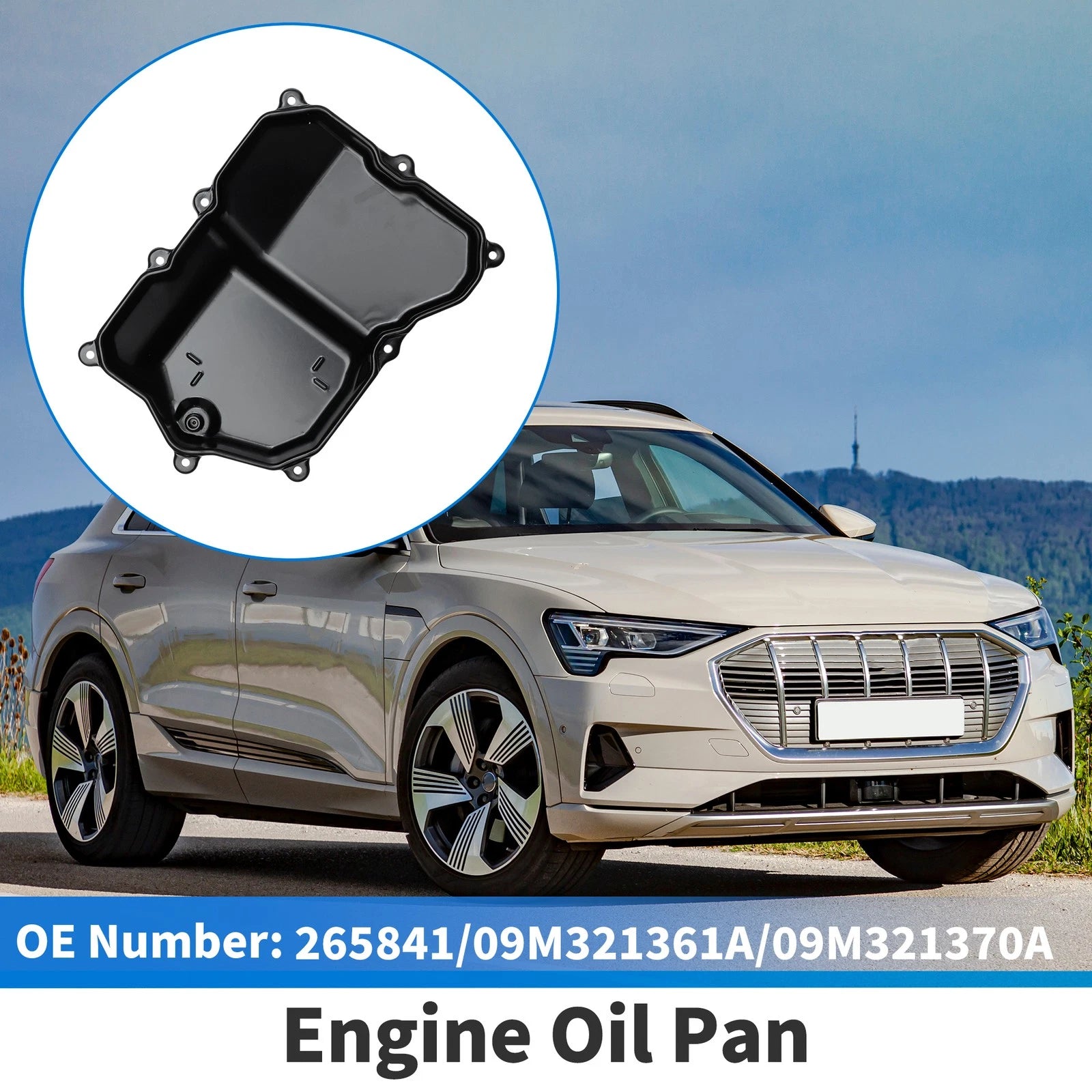 Engine Oil Pan Replacement for Audi Q3 (2015–2018) Steel Black