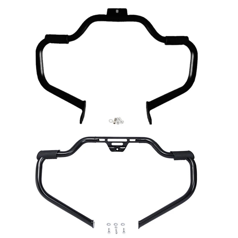 Matte Black Mustache Bar Engine Guard for Harley Softail (2000–2026)