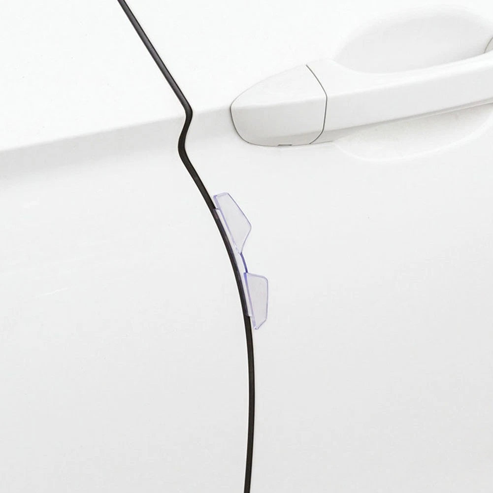 Seamless Fit Car Door Edge Protectors 4pcs Anticollision Stickers