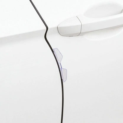 Seamless Fit Car Door Edge Protectors 4pcs Anticollision Stickers