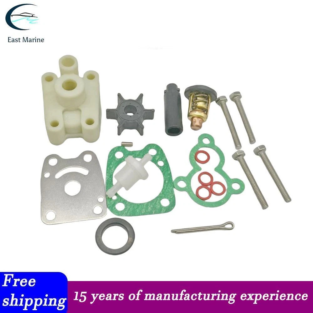 Service Parts Kit with Impeller, Fuel Filter, Thermostat for Yamaha 4HP F4 (1990–2023)