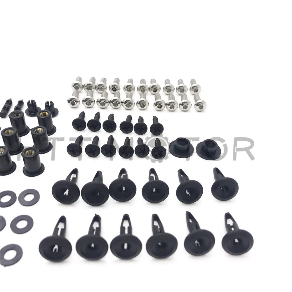 Complete Fairing Bolt Kit for Honda CBR954RR (2002–2003) - Stainless Plastic