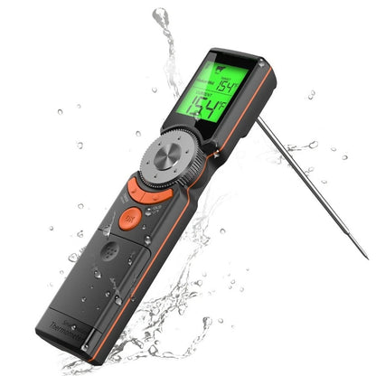 Foldable Probe Thermometer for BBQ Grill and Meat Cooking