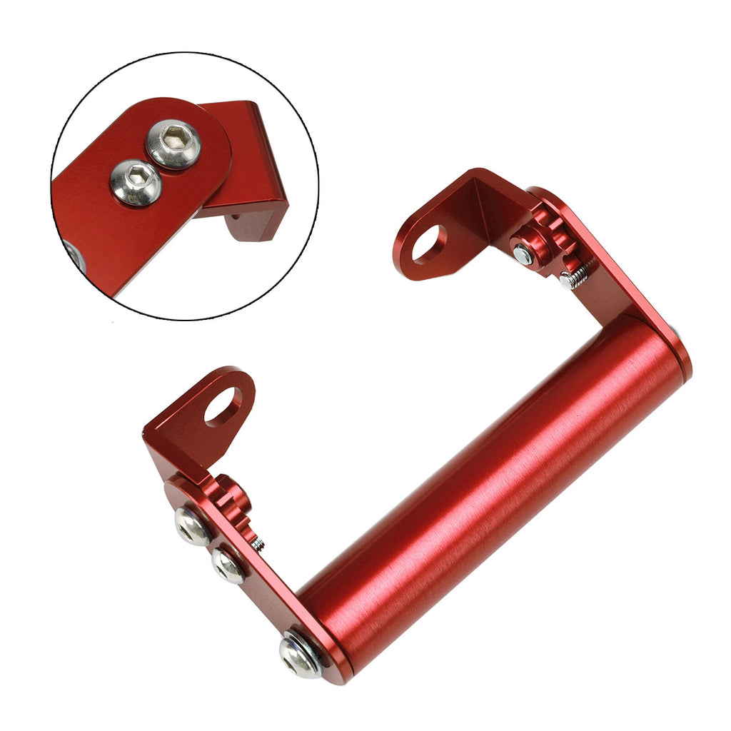 Navigation Bracket for Motorbike Motorcycle (22mm, Red)