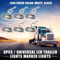 LED Trailer Marker Lights 24V Waterproof Replacement for Universal Trailer (—)