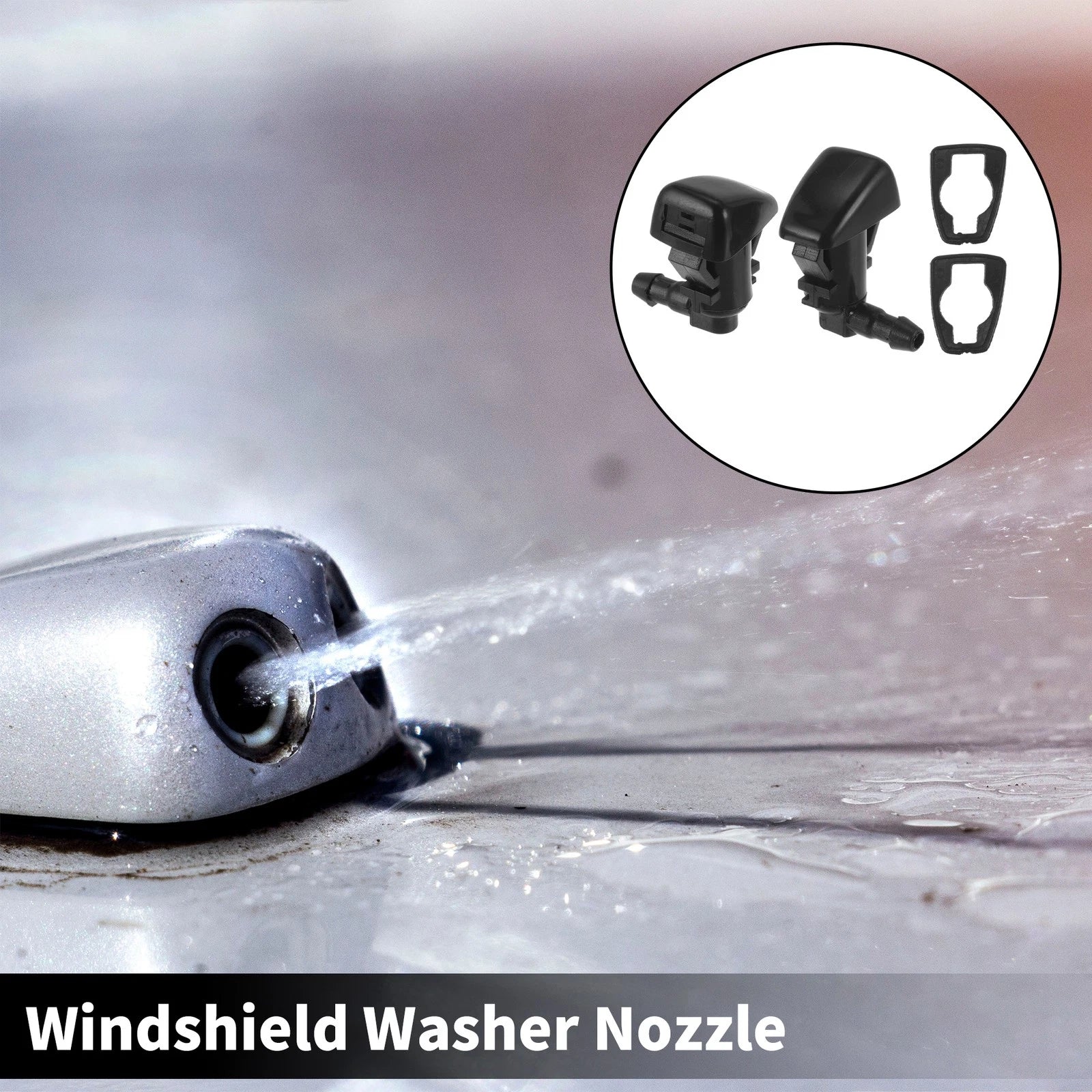 2 Pcs Front Windshield Washer Nozzles Replacement for Chevy Colorado (2015–2023)