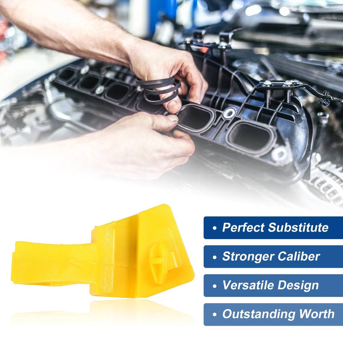 2 Pcs Hood Prop Rod Holder Clips for Ford (No.8A6Z16828A)