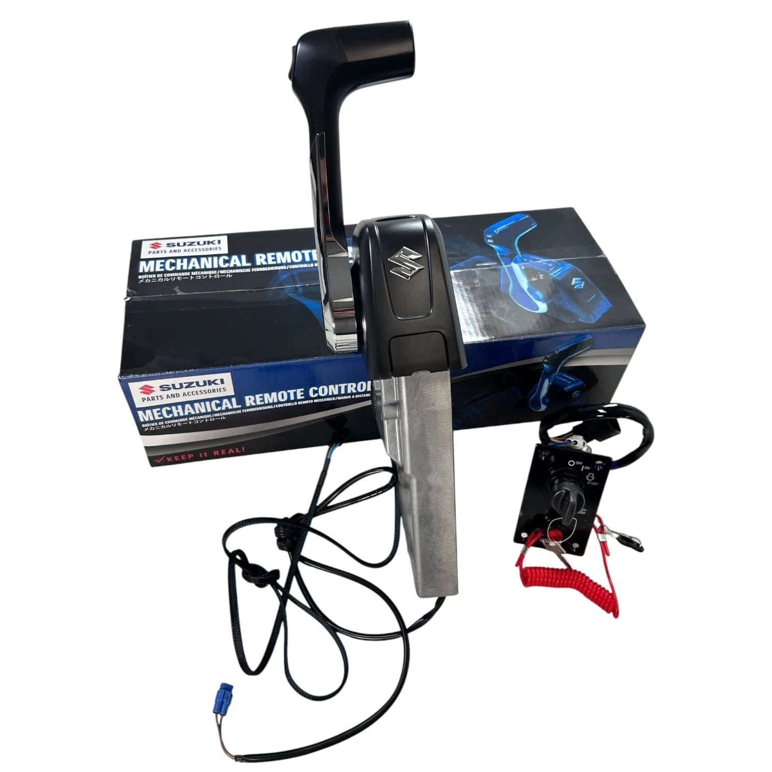 Mechanical Outboard Binnacle RC Kit w/ Key Switch for Suzuki (OEM)