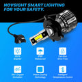 H4 LED Headlight Bulbs Conversion Kit for 15000LM 6500K