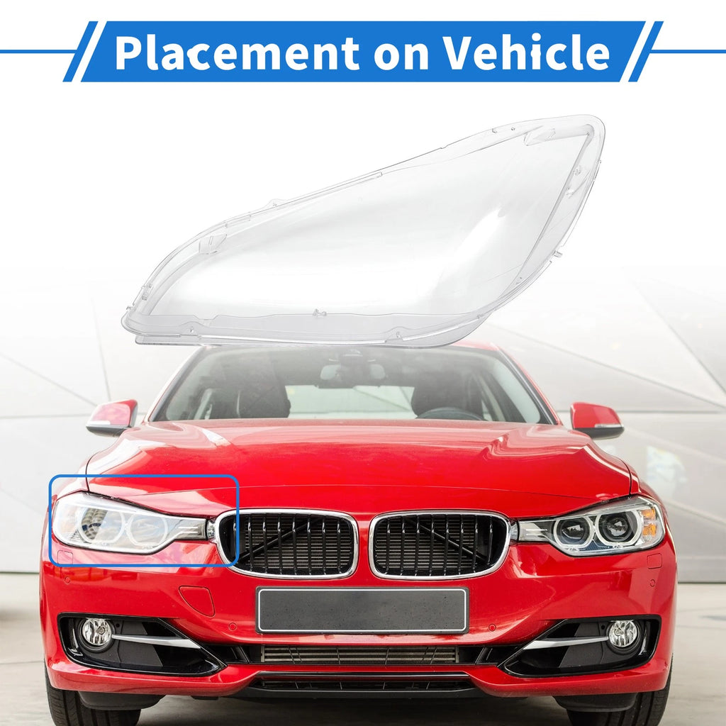 Headlight Lens Cover Front Right Replacement for BMW X1 E84 (2010–2015)