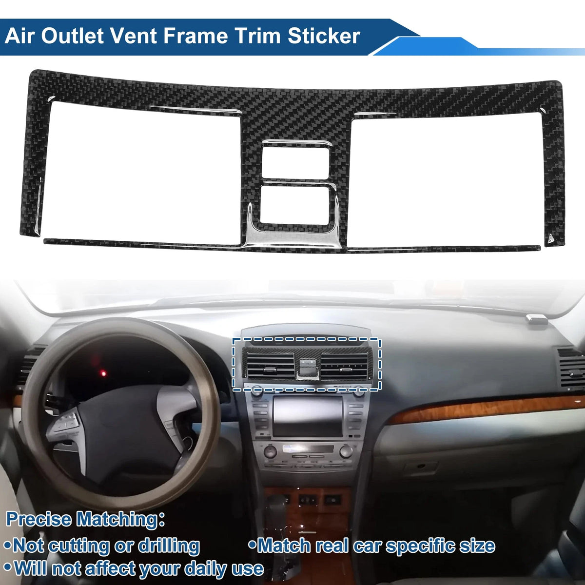 Air Condition Outlet Vent Trim Cover Frame for Toyota Camry (2007–2011)