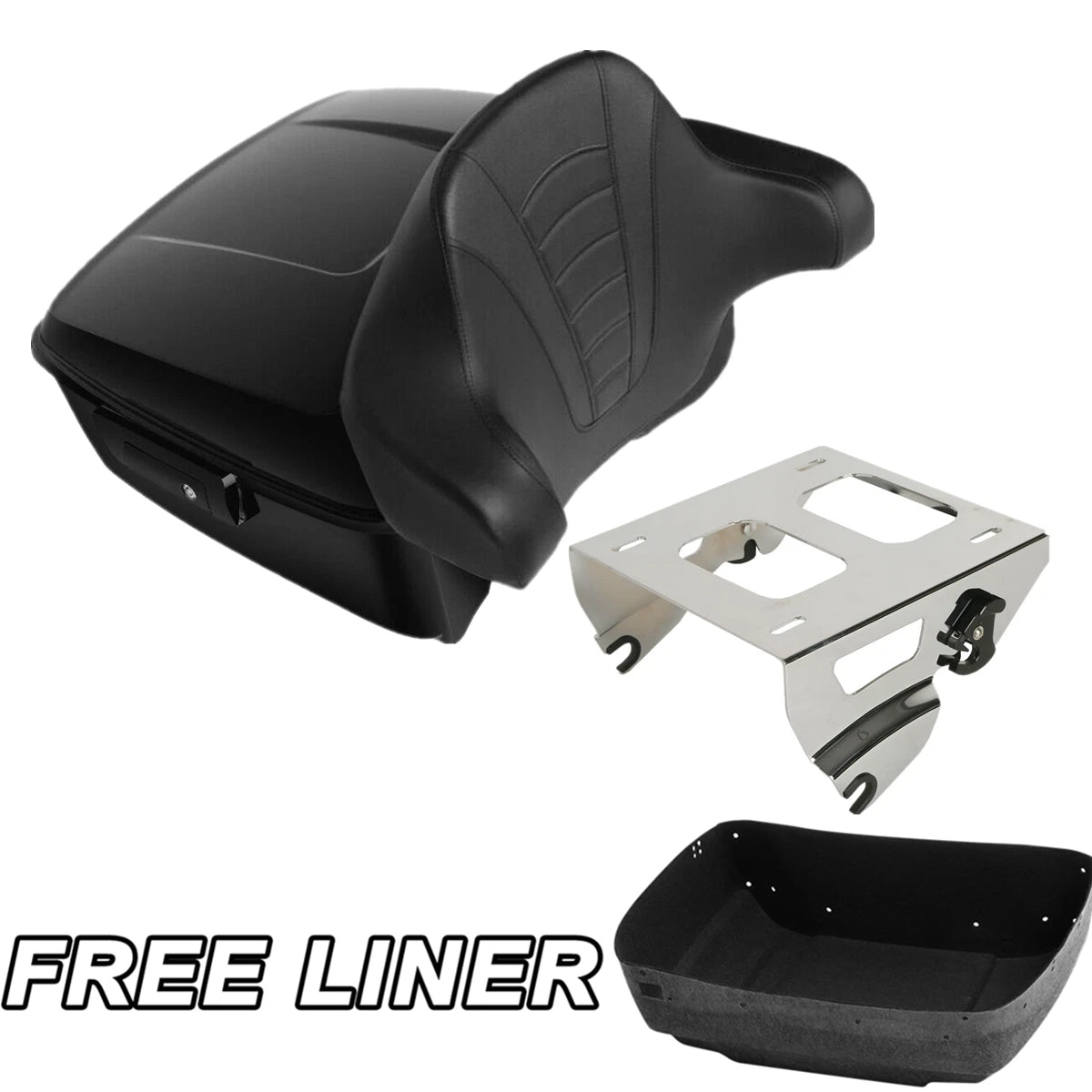 Trunk Pad Solo Mount Rack for Harley Touring Electra Glide (2014–2025)