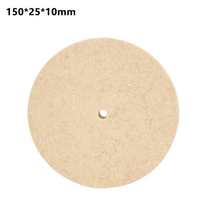 6" Wool Felt Polishing Buffing Wheel Disc Pad for Rotary Tool 150x25mm