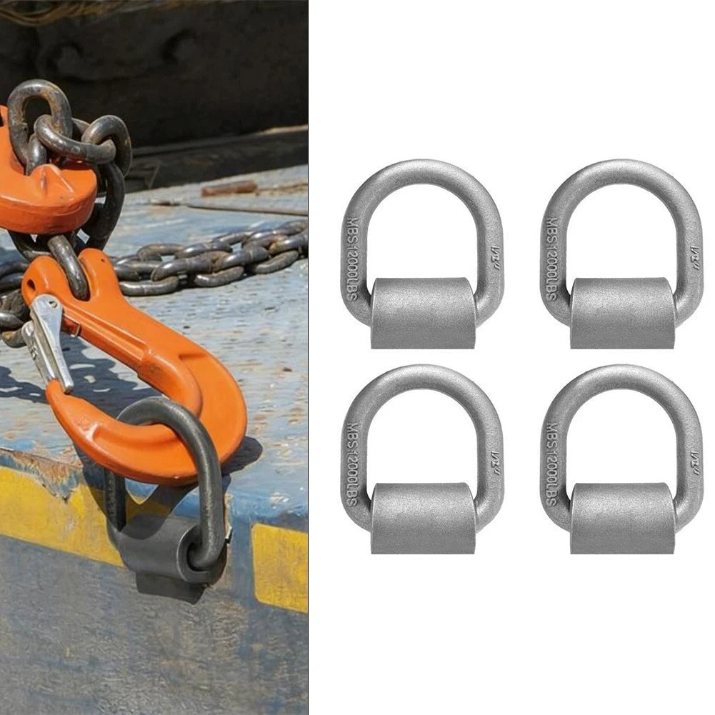 D Ring Towing Loop 1/2 Inch 4 Pack for Trucks