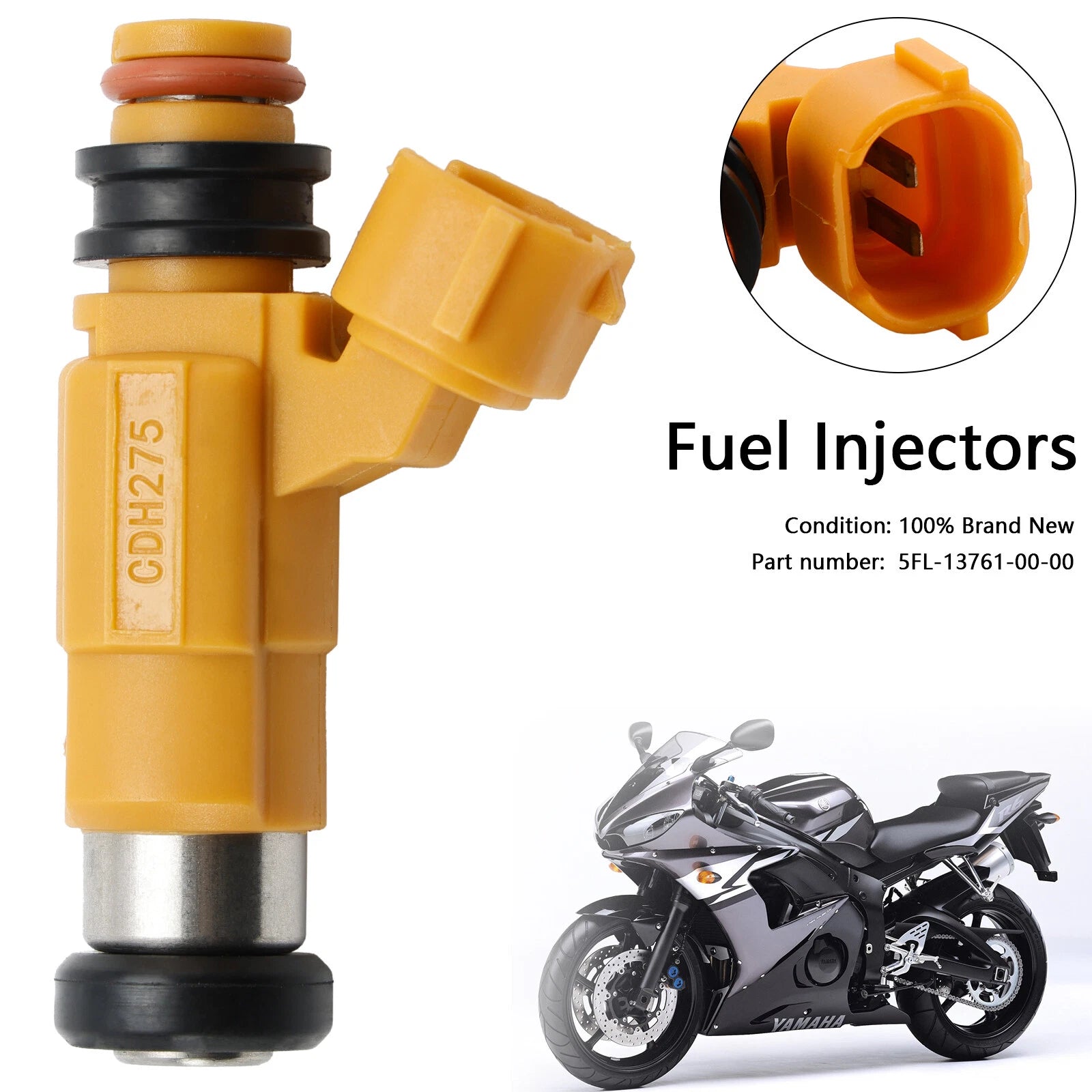 Fuel Injectors 5FL-13761-00-00 for Yamaha FJR1300 XV1700 (2001–2020)