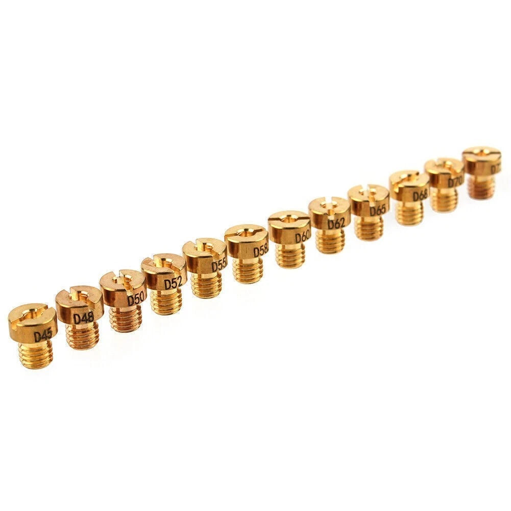 12x 5mm Replacement Carburetor Main Jets for Dellorto SHA PHBG (#45-#72)