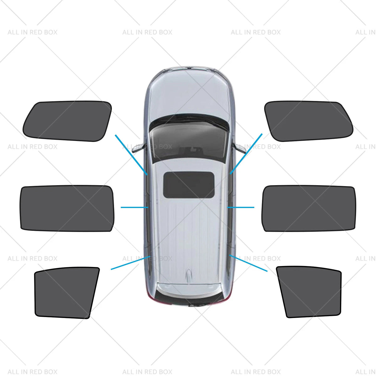 6x Window Magnetic Mesh Sunshades for Kia Carnival YP (2015–2020)