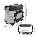 36L Hard Saddlebag Box Trunk for Motorcycle (with Support Racks)