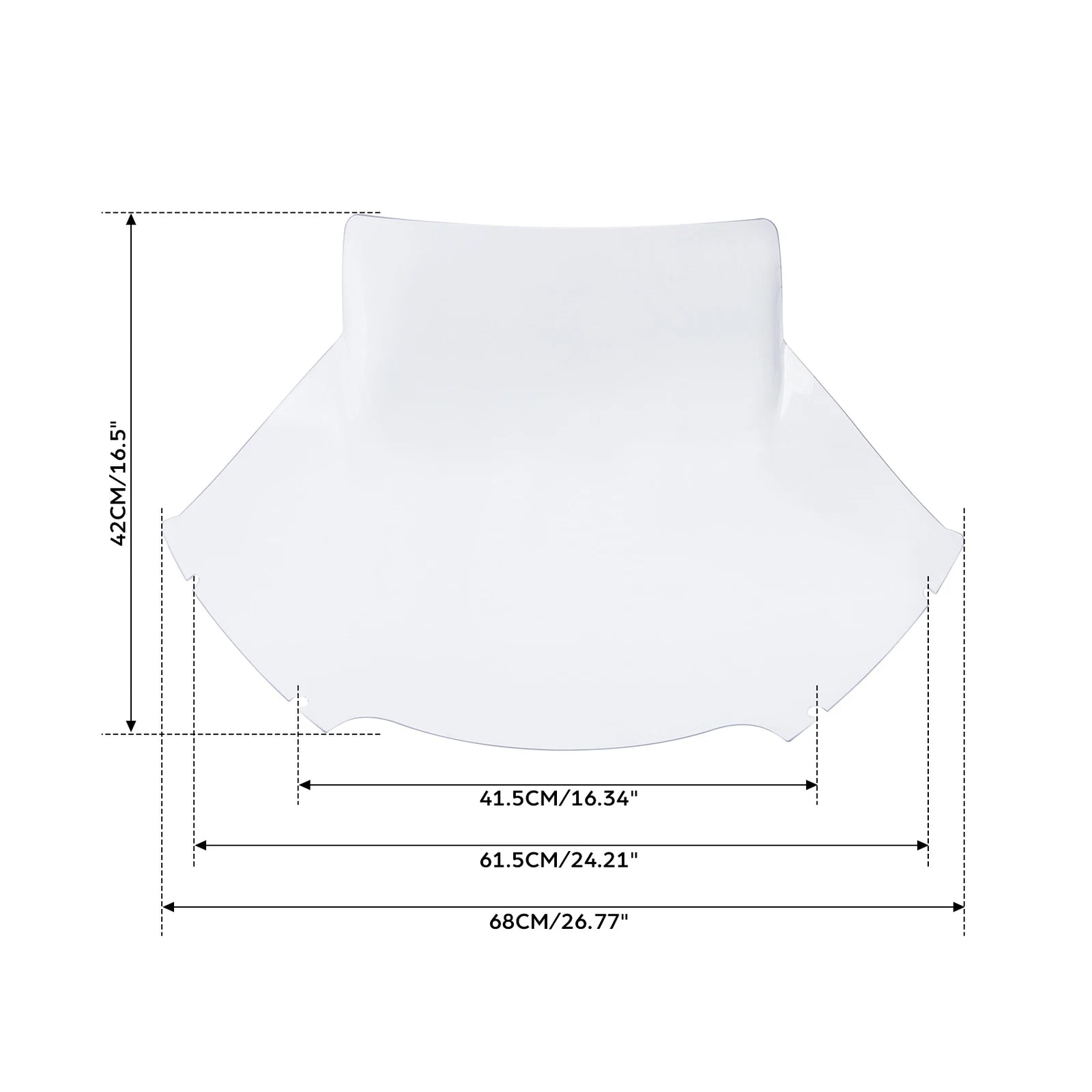 16.5" Clear Windshield for Harley Touring Road Glide (2015–2024)
