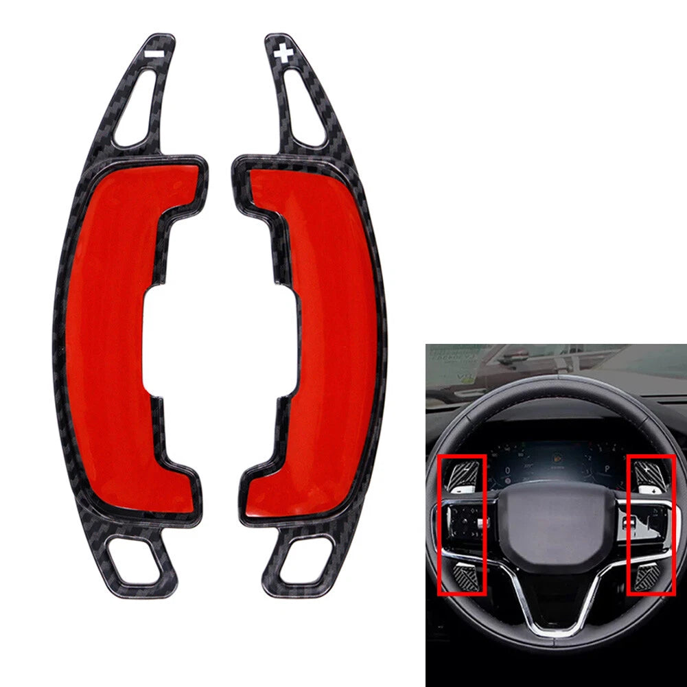 Carbon Black Steering Wheel Shift Paddle Extension for Land Rover Range Rover (2013–2022)