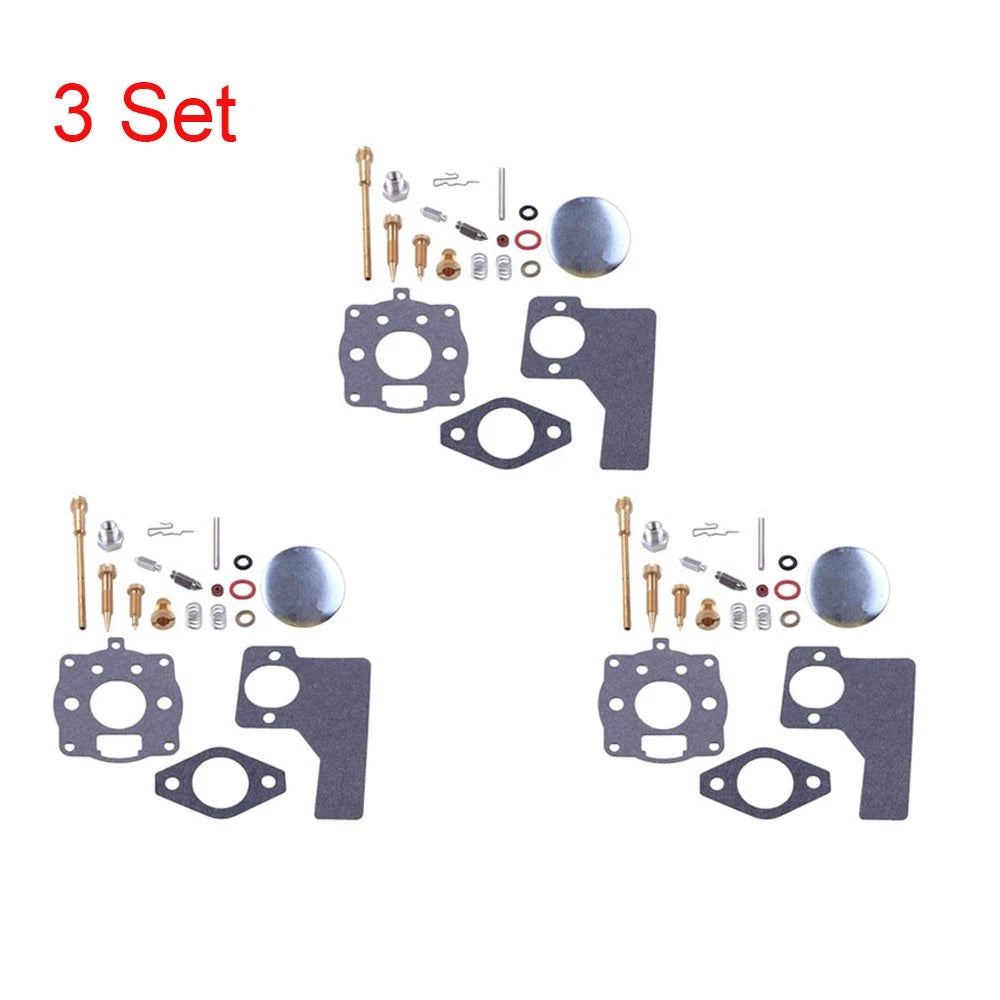 Set of 3 Carburetor Repair Kits for Briggs & Stratton (394989, 243431, 243432, 243436)