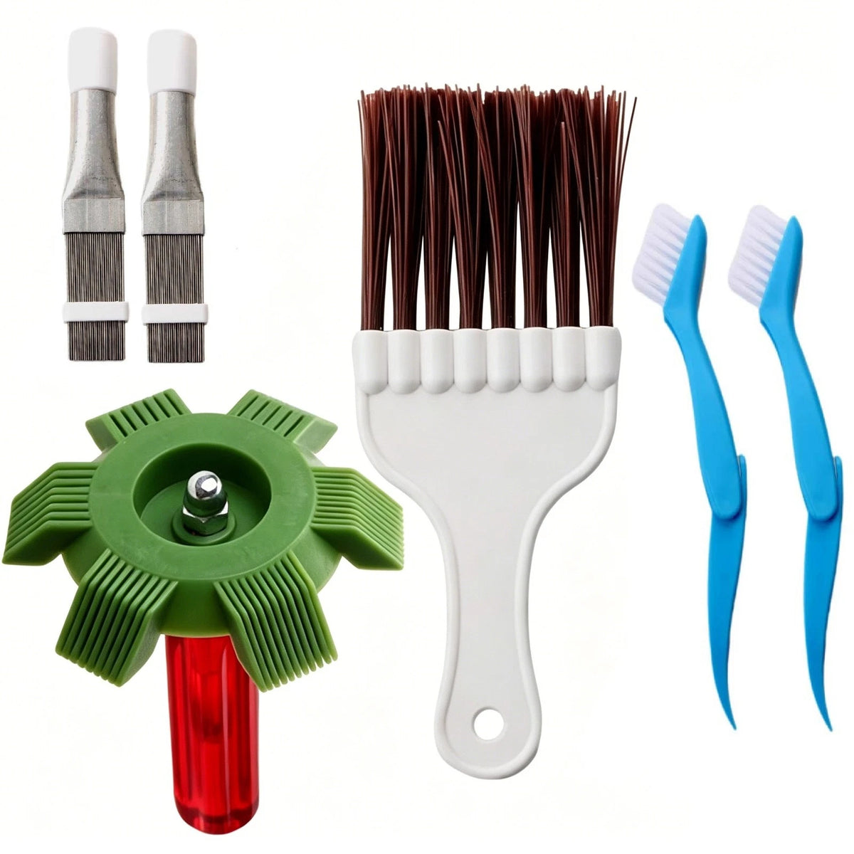 6X Condenser Fin Comb Cleaning Set for AC and Radiator Coils