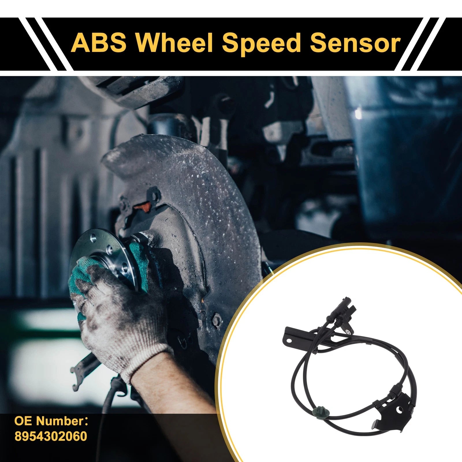 ABS Wheel Speed Sensor Left Front Replacement for Toyota Hilux (2015–2018)