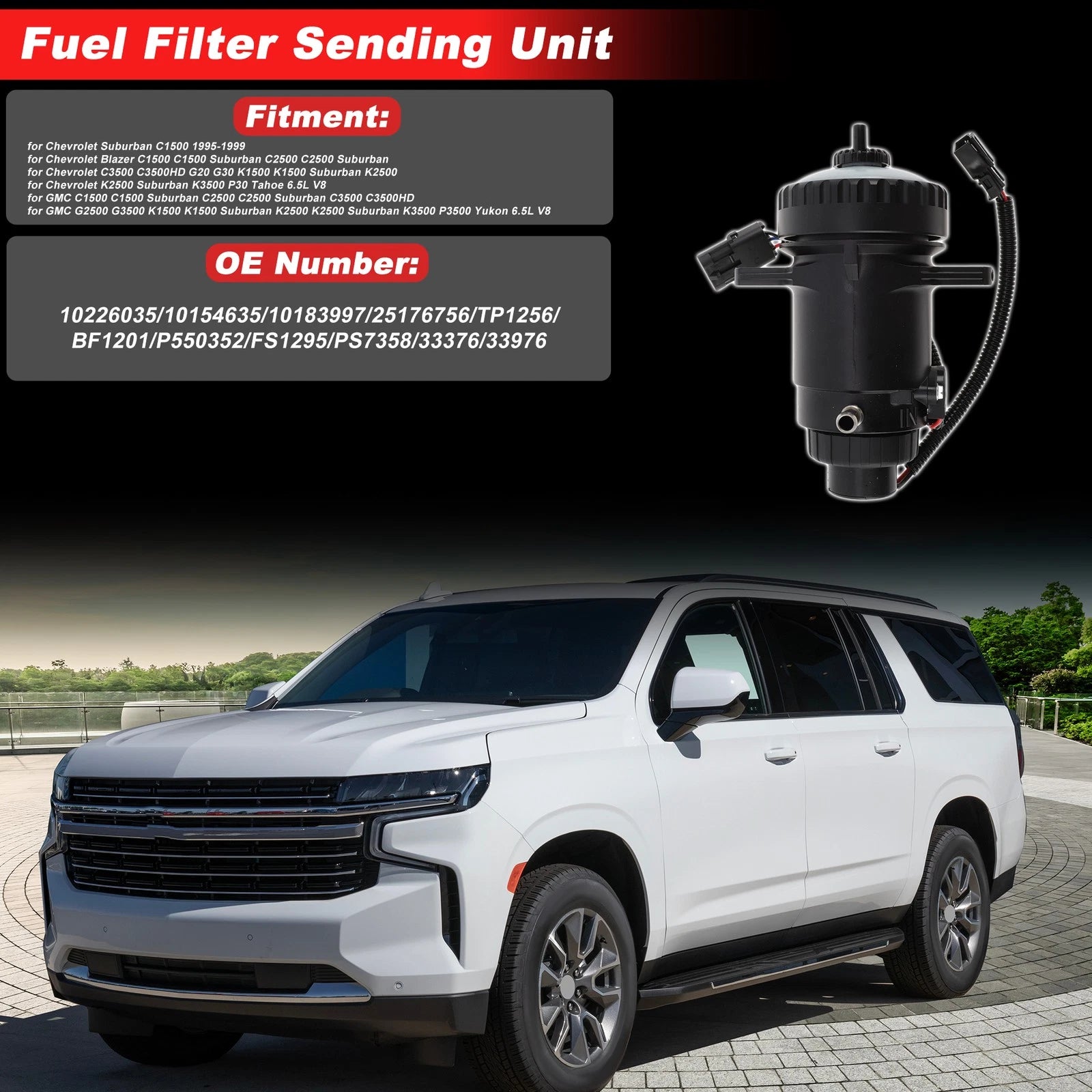 Fuel Filter Assembly for Chevrolet Suburban C1500 (1995–1999)