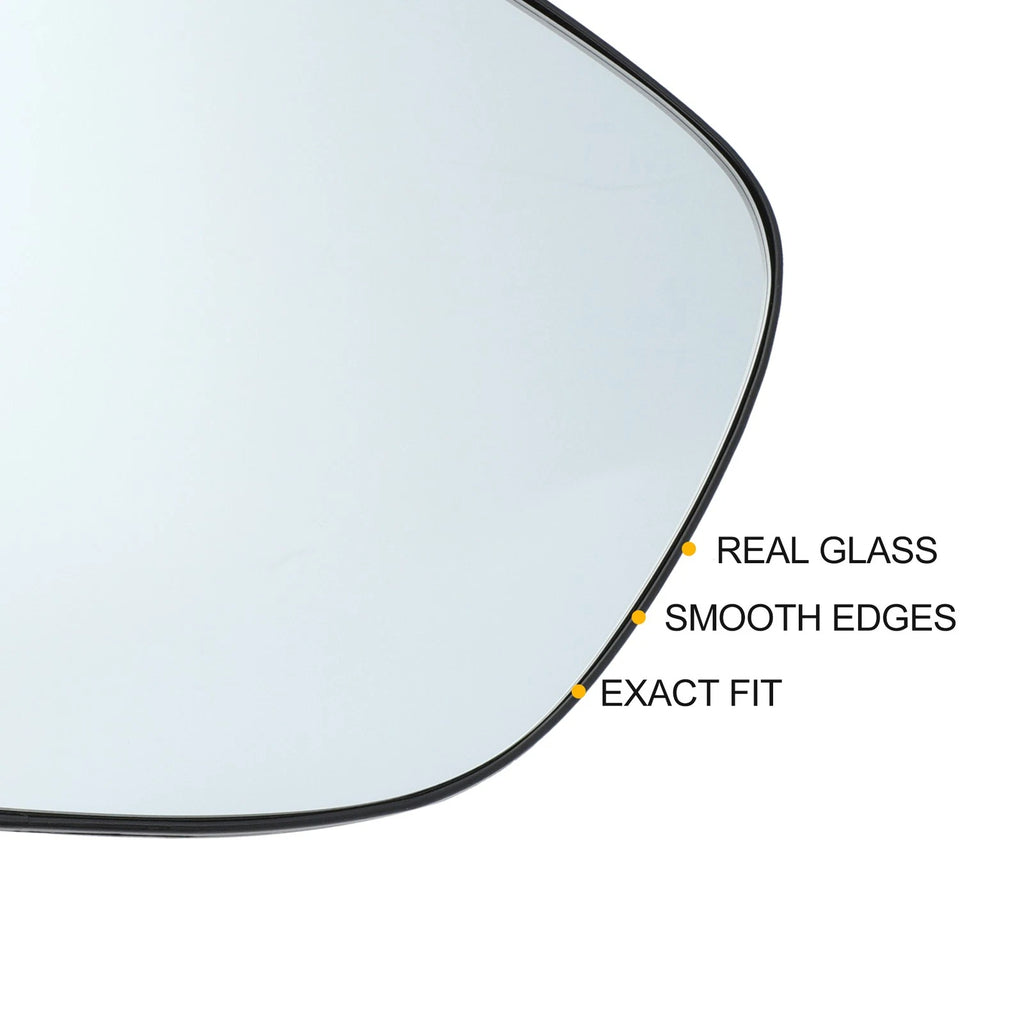 Right Side White Mirror Glass for Citroen C3 (2009–2016)
