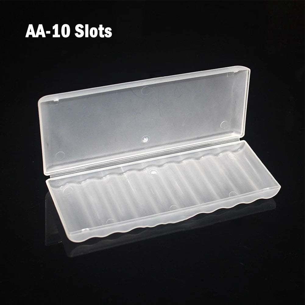 Battery Plastic Case Storage Box for 10 AA/AAA Batteries