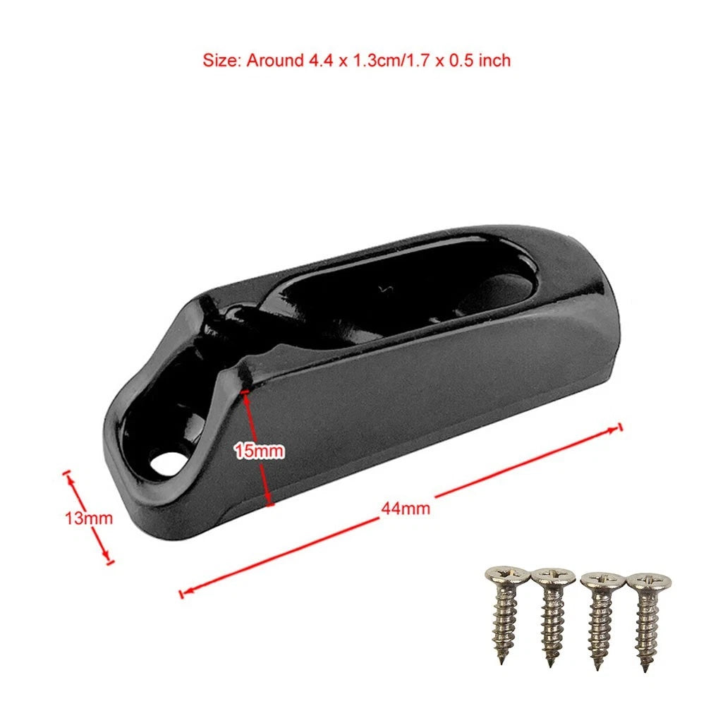 2X Self-locking Nylon Rope Screws 3mm - Black