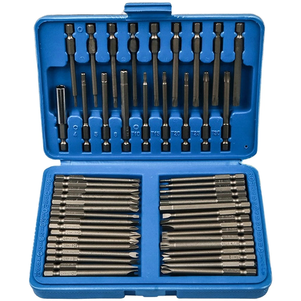 Screwdriver Bit Set for Compact Storage Case (Ergonomic Design)