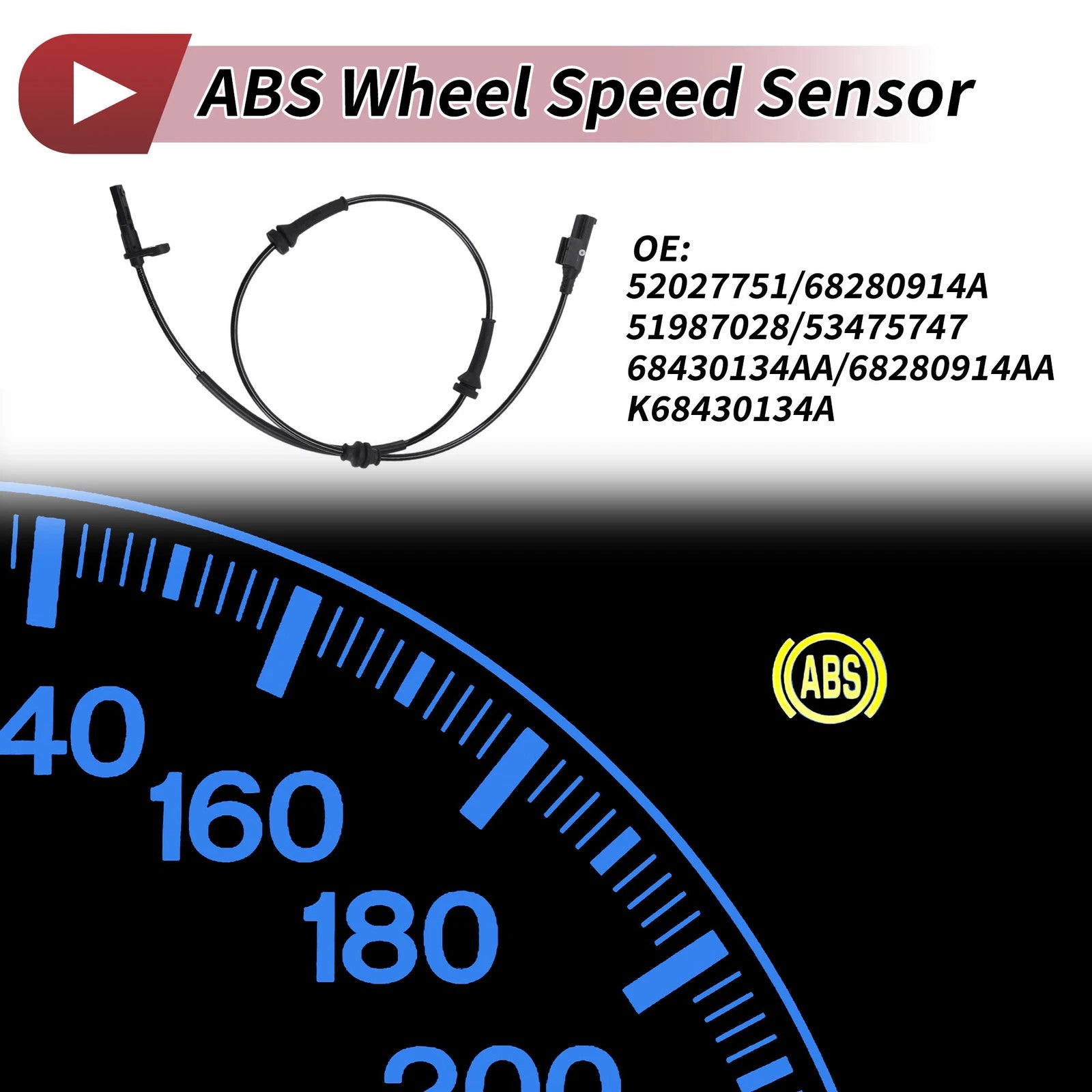 ABS Wheel Speed Sensor for Jeep Compass (2017–2019) No. 52027751/68 280914A