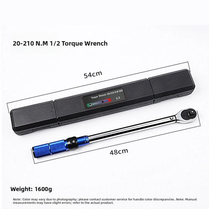 Adjustable torque wrench industrial grade with easy to read scale for users