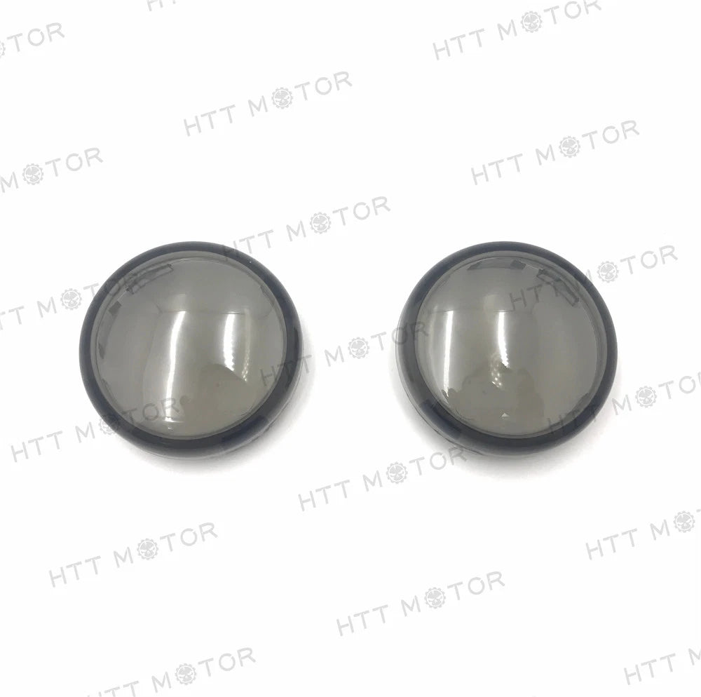 Turn Signal Lens Covers for Harley Softail Dyna Glide Sportsters (2000–2013) Smoke