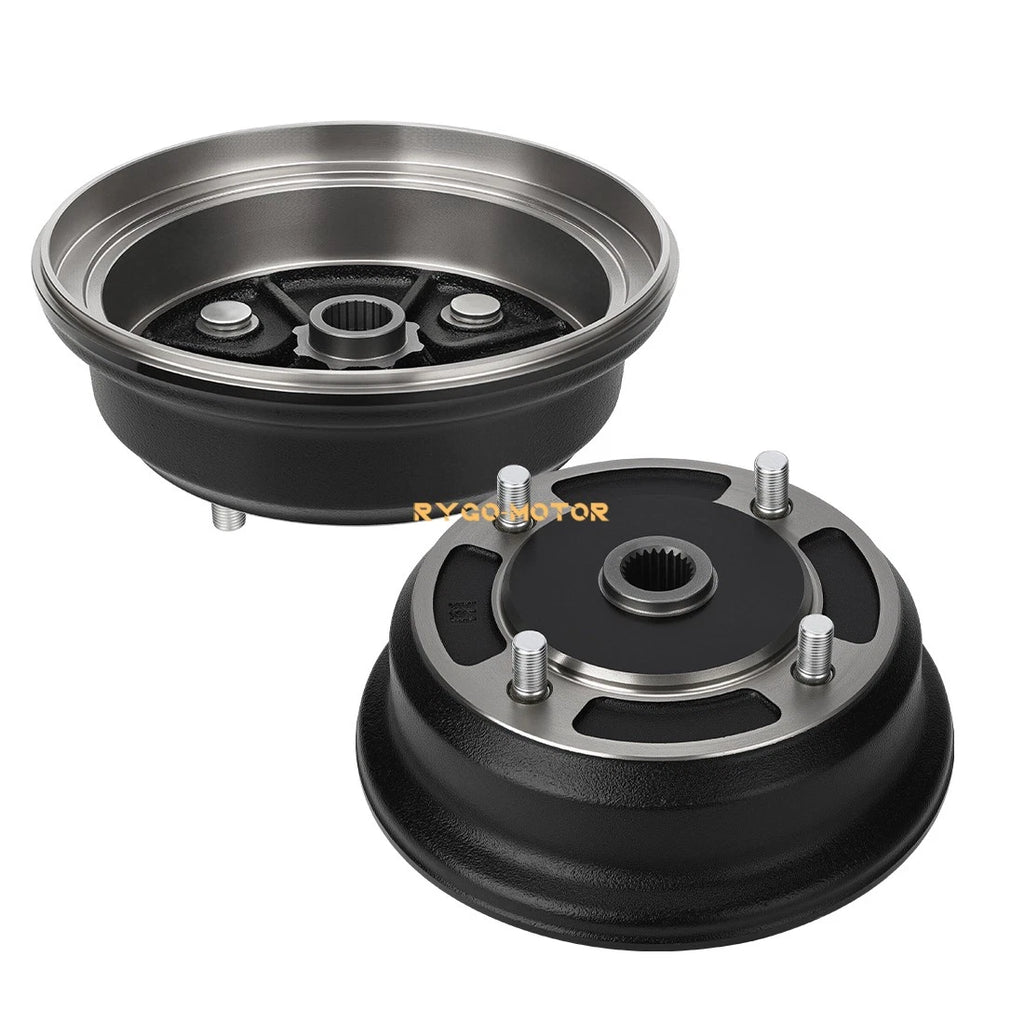 2 Front Brake Drum Hubs for Kawasaki Mule 3000 3010 4000 4010 2510 KAF620 KAF950