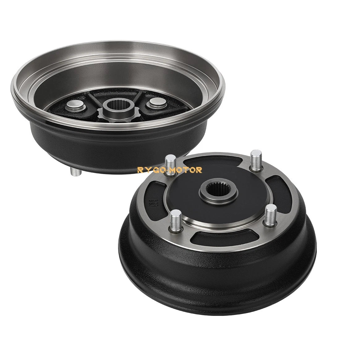 2 Front Brake Drum Hubs for Kawasaki Mule 3000 3010 4000 4010 2510 KAF620 KAF950