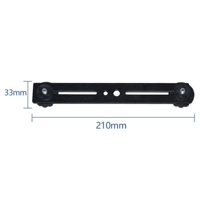 Dual Camera Tripod Bracket with Rubber Grip for Secure Flash Attachment
