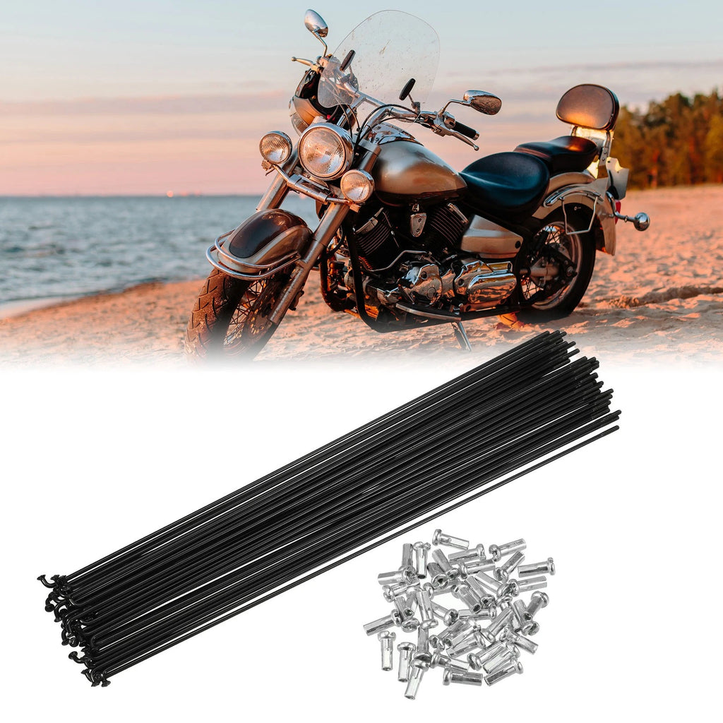 Bicycle Spokes and Nipples 14G 251mm Replacement for Most Bicycles