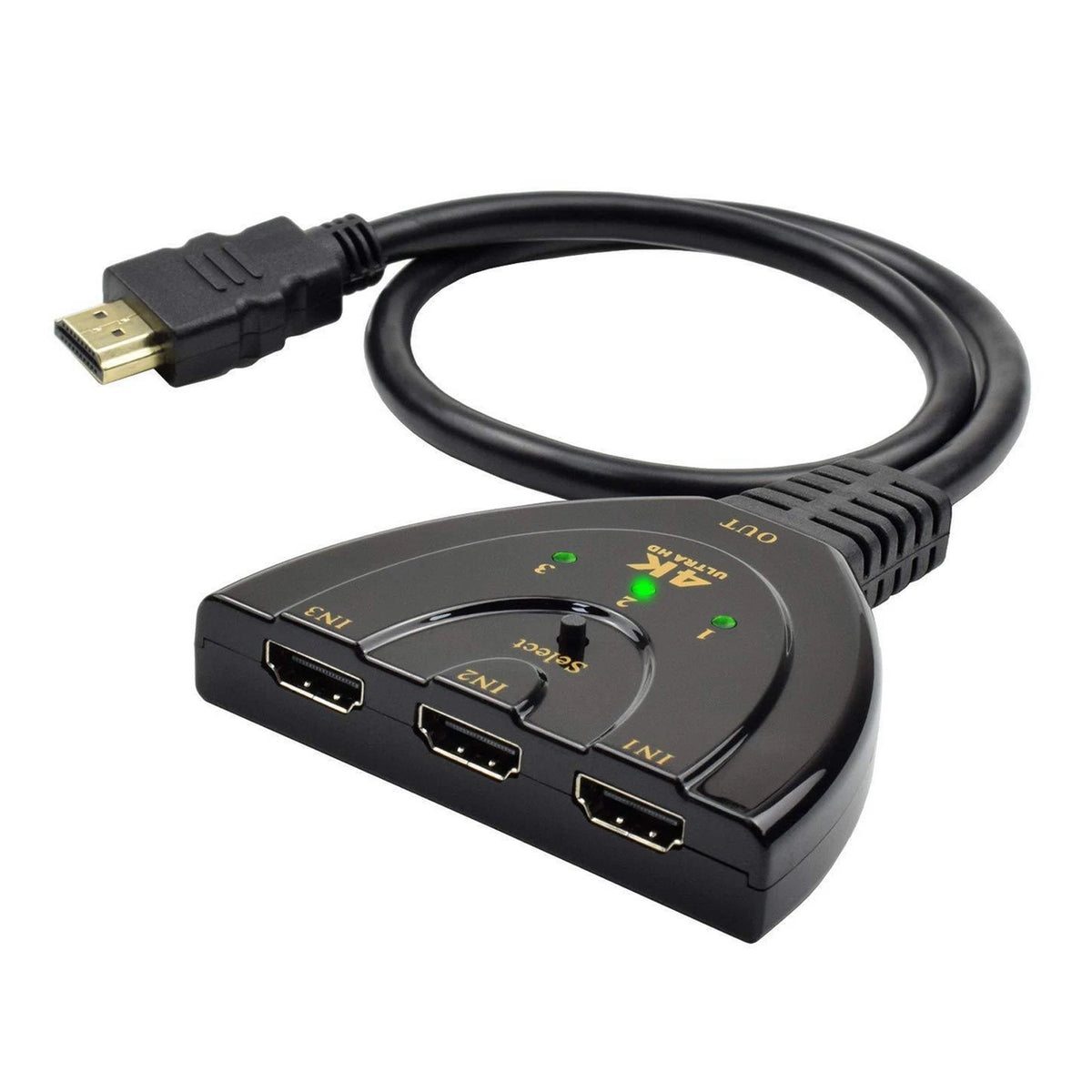 3-in-1 HDMI Switch for PS4 Pro, Xbox (4K, 1080P)