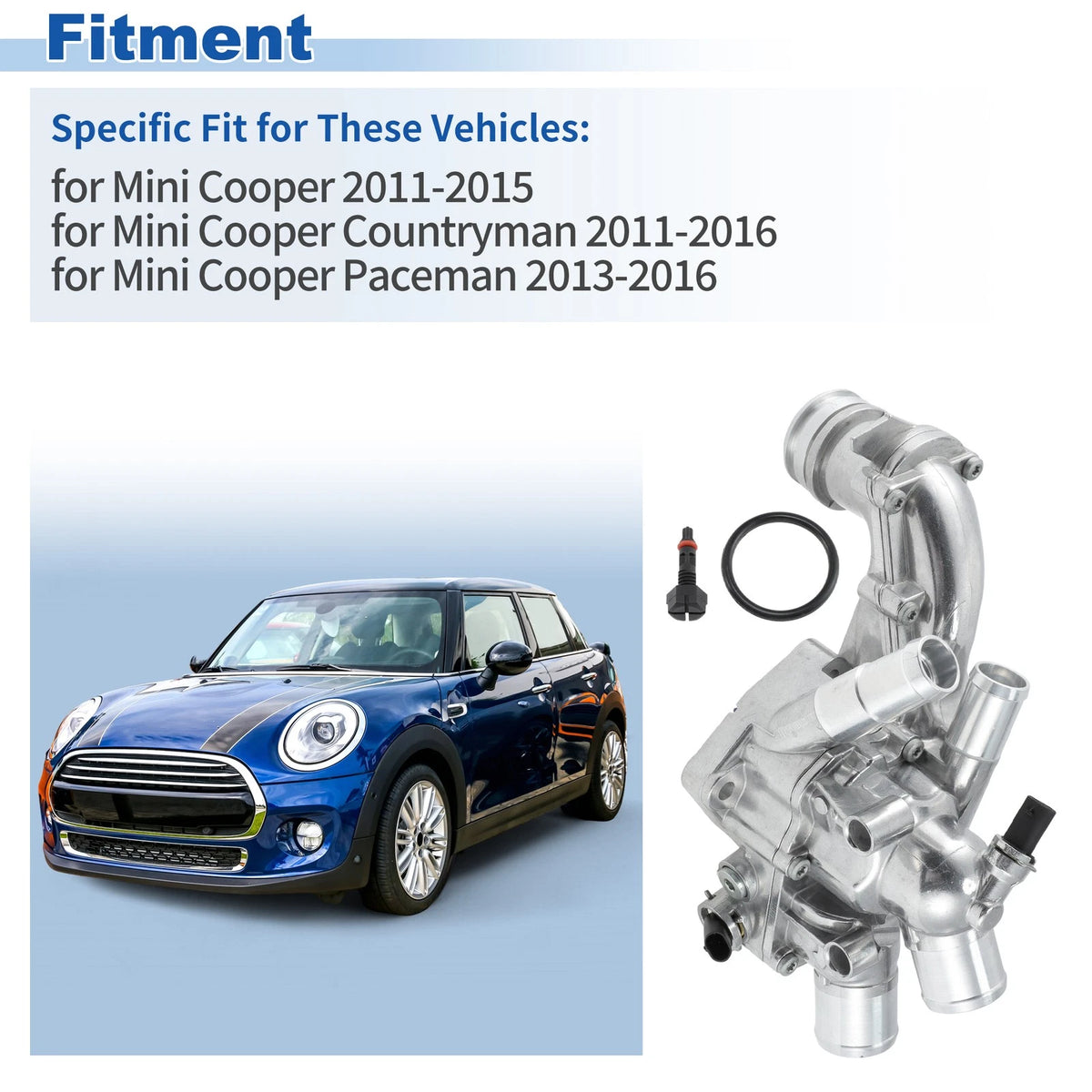 Engine Coolant Thermostat Housing Assembly for Mini Cooper Countryman (2011–2016)