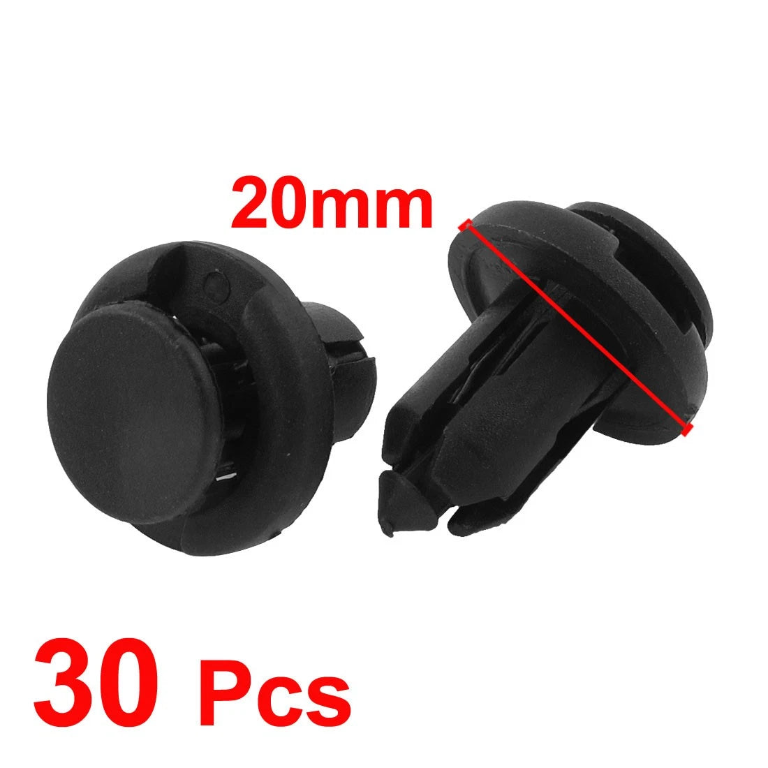 10mm Hole Plastic Rivet Clips Trim Panel Push Fasteners for Toyota (30pc)