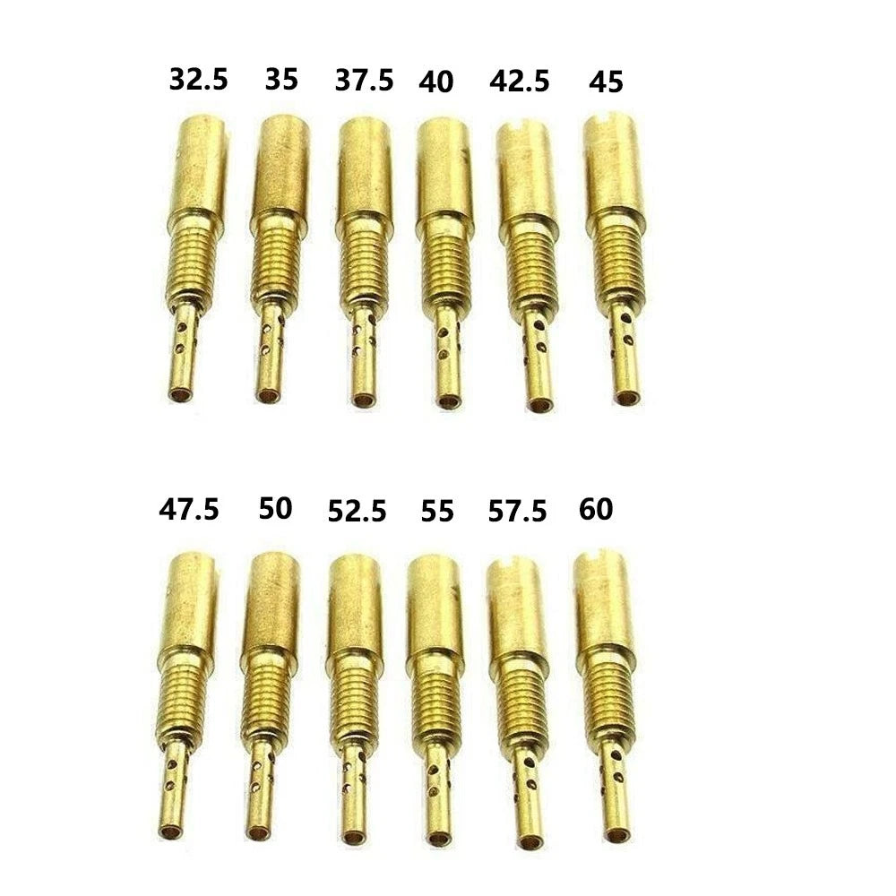 12pc Idle Jet Slow Pilot Jets 32.5-60 Replace For Mikuni TM VM28/486 HSR42/45/48