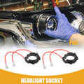 LED Headlight Retainer Holder Pair for Volkswagen H7 (2005–2015)